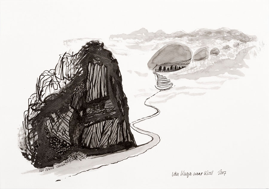 Waar ik was daar ben ik - Van Kuqa naar Kizil - China 2007, 2015