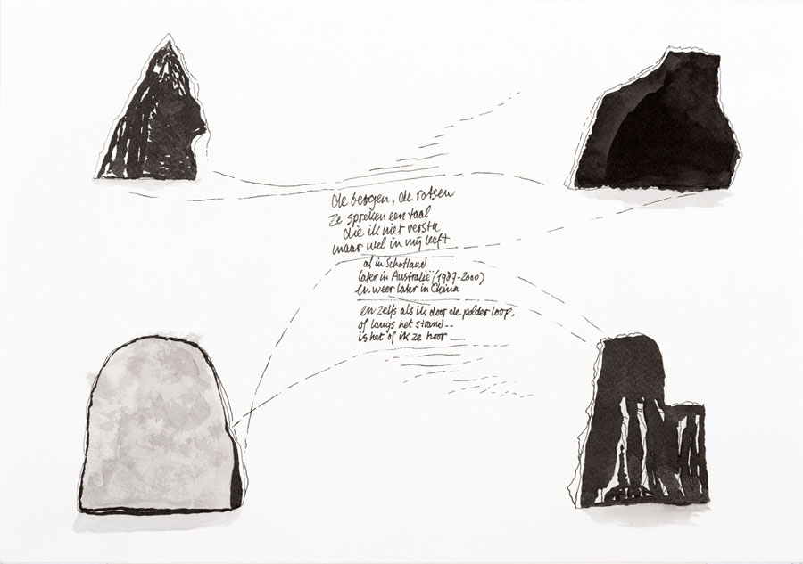 Waar ik was daar ben ik - De bergen de rotsen - 2014, 2015