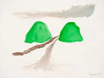 paden en bergen - aquarel (2010)